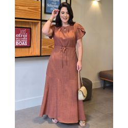 Dona Charme | Vestido Longo Jaquard