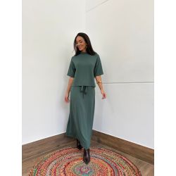 Maria Dubox | Conjunto de saia Mykonos verde