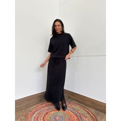 Maria Dubox | Conjunto de saia Mykonos preto