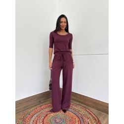 Maria Dubox | Conjunto de calça Guedala marsala