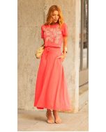 Cora Canela | T-shirt Malha Piquet Rosa