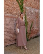 To Fashion | Trijunto Kimono Saia Bege Escuro 