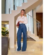 Pérola Rara | Calça Wide Leg Cargo