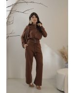Isis | Conjunto de Moletom Marrom