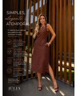 Julia Rodrigues - Vestido linho com acessório