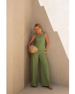 LE RIZZ - CONJUNTO BLUSA C/ FIVELA E CALÇA PANTALONA 