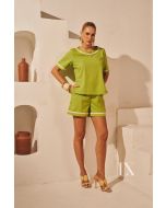 Luxo | Conjunto Shorts e Blusa Cecilia Verde 