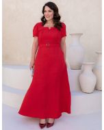 Dona  Charme | Vestido Longo Linho 