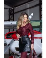 Bella Millano | Blusa Brook Marsala