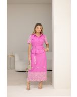 To Fashion | Conjunto Camisa Saia Linho 