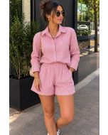 Lokahi | Conjunto Listrado Stripe Rosa 