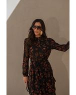 Le Rizz | Conjunto Blusa Manga Longa e Saia Reta