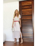 To Fashion | Conjunto Saia Renda Listrado