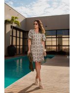 Vanessa Ferraz | Vestido Curto estampado digital