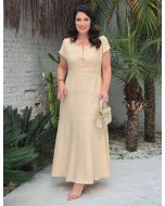 Dona Charme | Vestido Longo Linho 