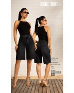 BE EIGHT | Bermuda Baggy Jeans Preto