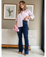 Perola Rara | Camisão Rosa Listrado