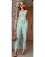 Le Rizz | Conjunto Colete e Calça Verde