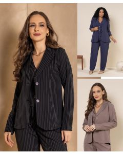 Fajos | Blazer Risca de Gis