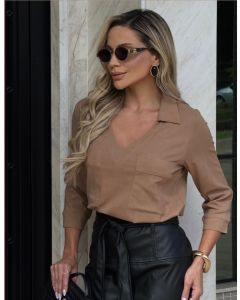 Julia Rodrigues | Camisa 7/8 com dois bolsos