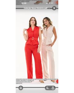 Le Rizz | Conjunto Colete e Cal&ccedil;a Pantalona