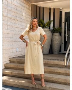 Julia Rodrigues | Vestido M/C Linho