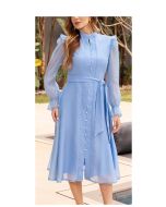 Imperio By Titanium | Vestido de Organza Azul