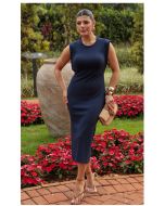Dumene | Vestido Canelado Soho Marinho