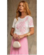 Cora Canela | T-shirt Viscolycra Off White