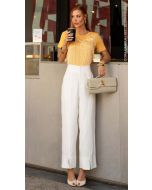 Cora Canela | T-shirt Viscolycra Amarelo