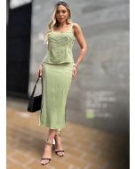 Julia Rodrigues | Conjunto Linho Verde Matcha