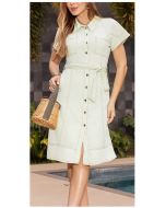 Imperio By Titanium | Vestido de Sarja Leve Verde