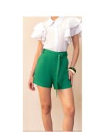 Imperio By Titanium | Shorts Linha a de Linho Verde Amazon