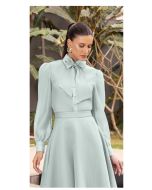 Imperio By Titanium | Camisa de Organza Verde com Laço