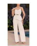 Imperio By Titanium | Conjunto de Alfaiataria Bege com Cinto