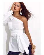 Lily Belle | Blusa em Tricoline Peper Branco