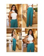 Lily Belle | Calça em Alfaiataria Chevron