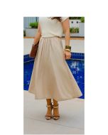 Imperio By Titanium | Saia de Tricoline Gode Bege
