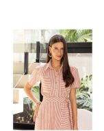 Imperio By Titanium | Camisa Cropped Tecido Plano Listrado