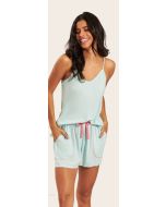Recco | Shortdoll de Viscose Plana Verde Menta