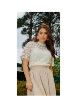 Imperio By Titanium | Blusa de Rede Bege