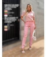 Julia Rodrigues | Camisa M/C Bolso Embutido Rosa