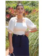 Dumene | Cropped Viscose Rayon Twill Off