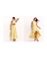Lily Belle | Blusa Viscose Acetinado Manteiga