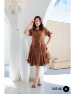 Montaria | Vestido Jana Marrom