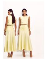 Lily Belle | Conjunto Alfaiataria Bengaline Poliamida Amarelo