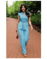 Dumene | Macacão Alfaiataria Goya Azul