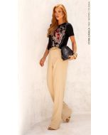 Cora Canela | T-shirt Viscolycra Preto Estampada