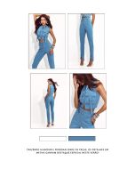 Lily Belle | Calça Alfaiataria Estruturada Azul