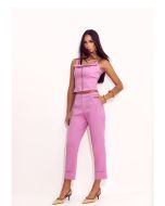 Lily Belle | Blusa em Alfaiataria Estruturada Rosa